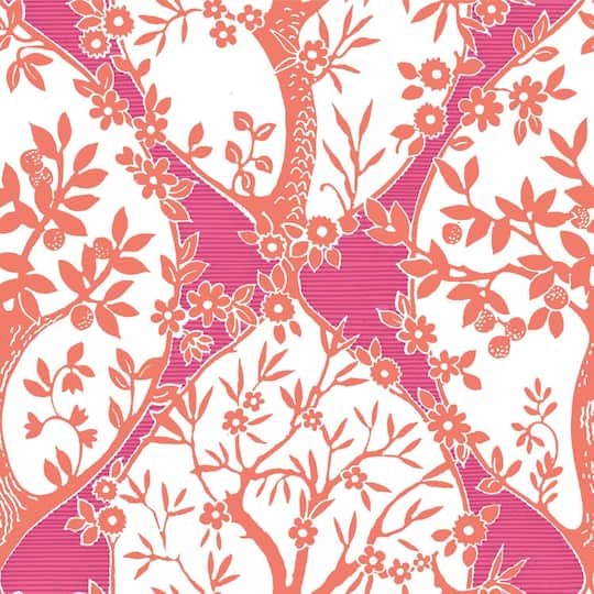 RoomMates Tree & Vine Ogee Peel & Stick Wallpaper
